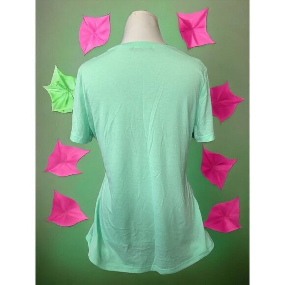 Ladies Sassy tee short sleeve I’m Sorry Did I roll my eyes out load green Large - Picture 4 of 10